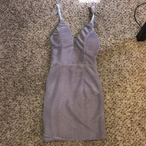 Tiger Mist gray/silver mini dress